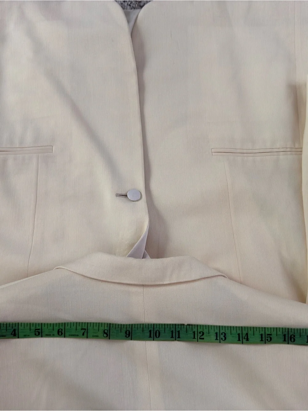 VTG Ermenegildo Zegna Cream Tuxedo Jacket IT 50 US 40R Silk Lapel Dinner Blazer